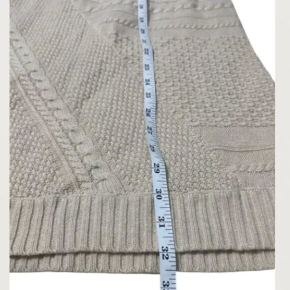 Theory Silasi Woodstock Beige Cashmere Wool Blend Cap Sleeve Sweater Dress - Picture 6 of 7